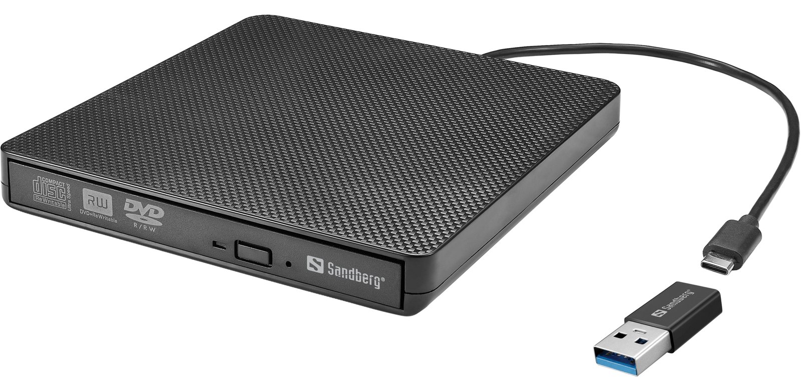 SANDBERG USB-C/A DVD Drive - DVD/CD-Laufwerk von LumaTech