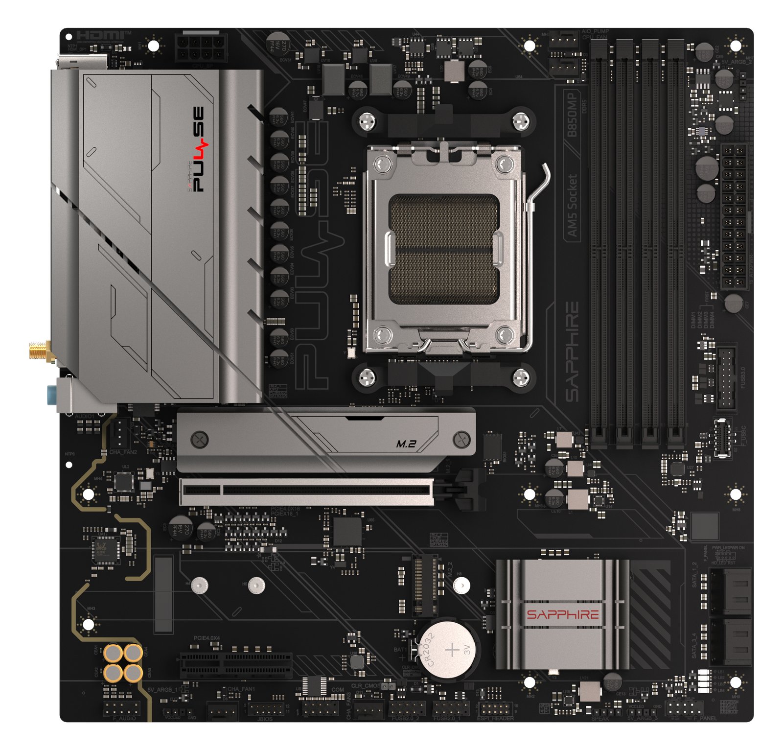 Sapphire Pulse B850M WiFi Mainboard Sockel AM5 - Mainboard - AMD Sockel AM5 (Ryzen Zen4) - mATX von LumaTech