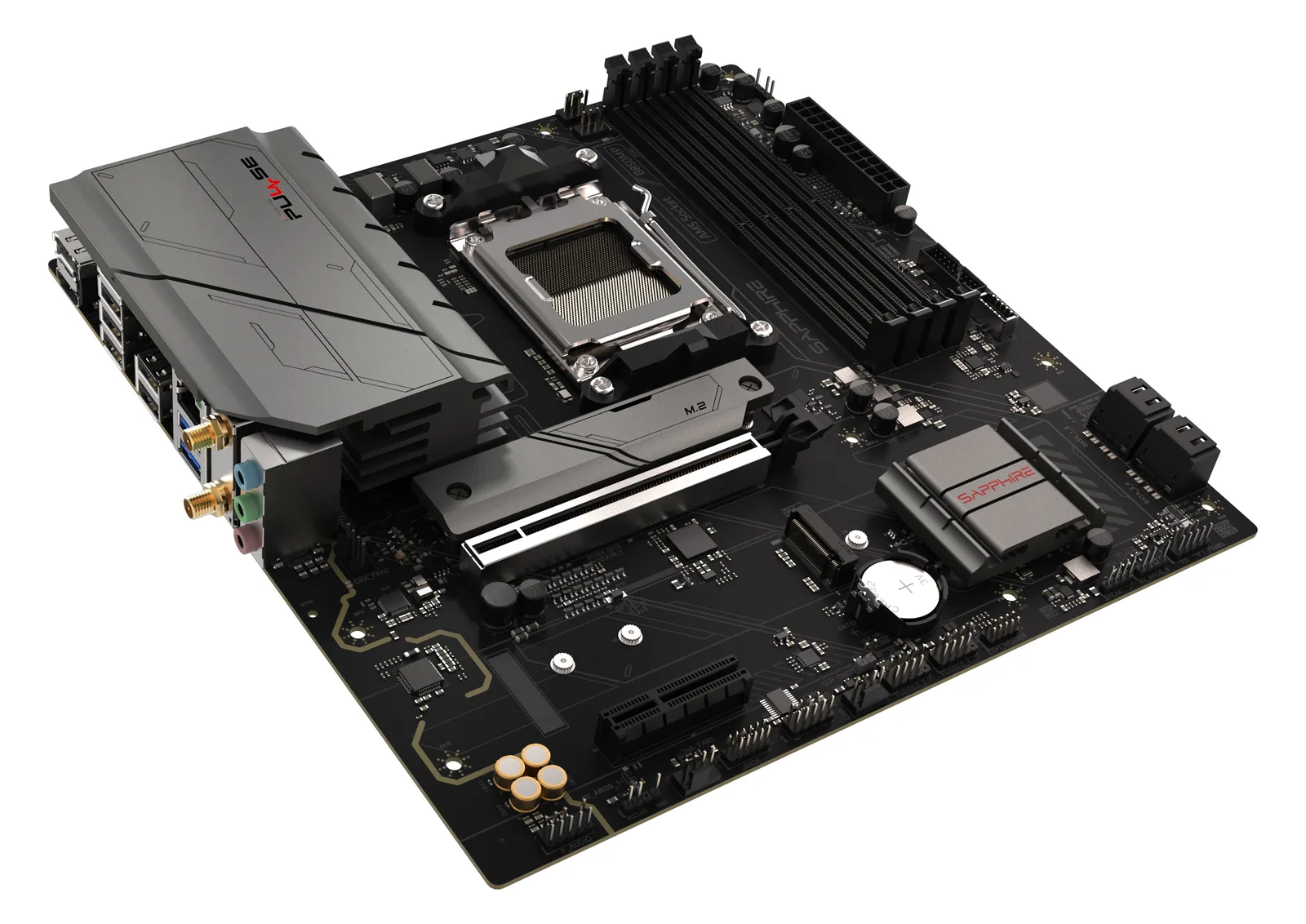 Sapphire Pulse B850M WiFi Mainboard Sockel AM5 - Mainboard - AMD Sockel AM5 (Ryzen Zen4) - mATX, Ansicht 3