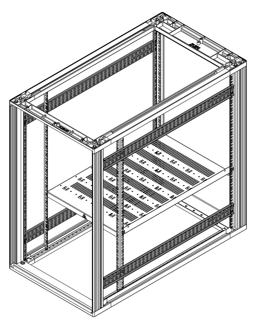 SCHROFF 27230169 19 Zoll Netzwerkschrank-Tiefenstreben von LumaTech
