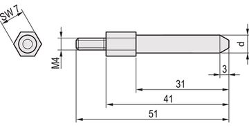 SCHROFF 60895018 Codierbolzen 20 St. von LumaTech
