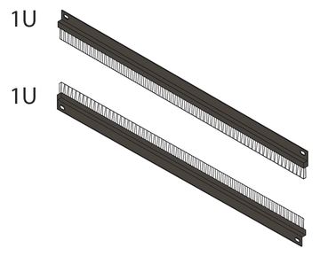 SCHROFF BRUSH CAB.ENTRY 1U BLACK (2X) von LumaTech