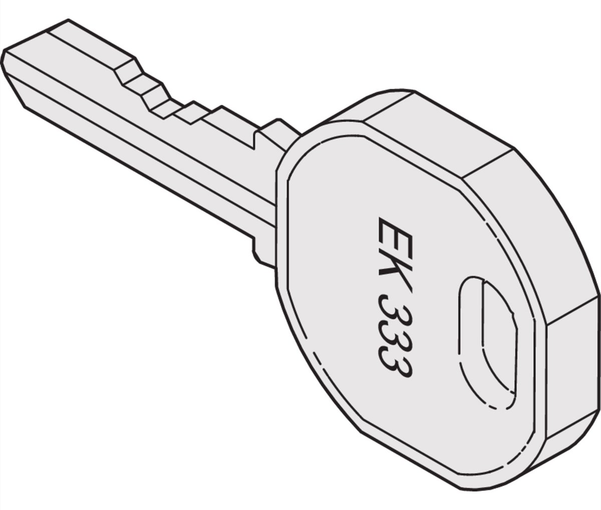SCHROFF Ersatzschlüssel EMKA 333 von LumaTech