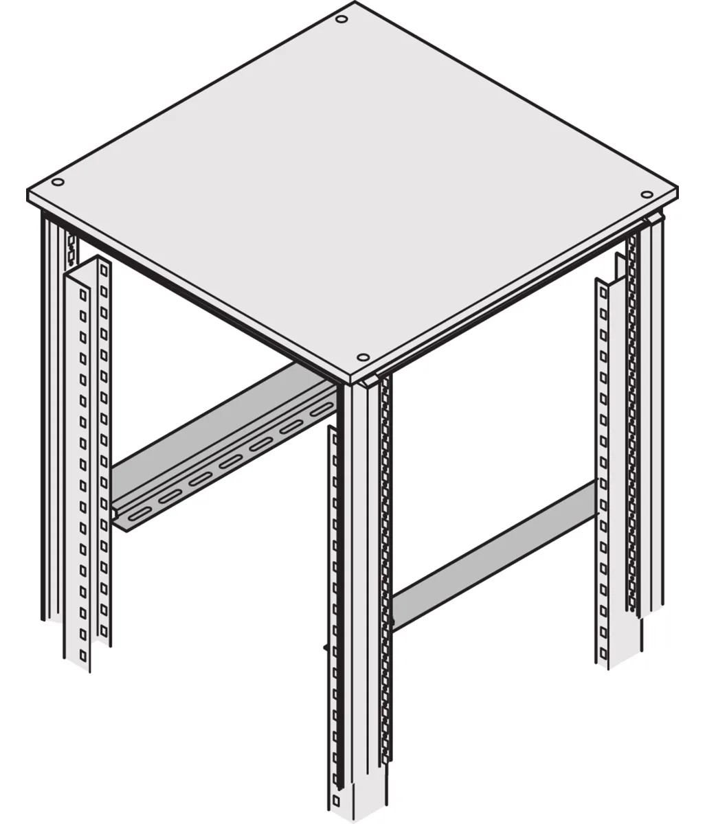 SCHROFF Gleitschienenmontagesatz - 41.7 cm - 48.3 cm (19), Ansicht 2