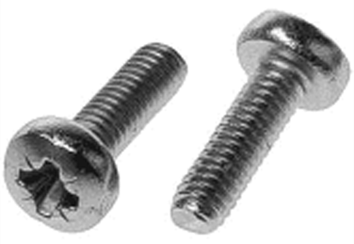SCHROFF Linsenkopfschraube mit Kreuzschlitz - LIN.SCHR. M2.5X 6 100ST von LumaTech