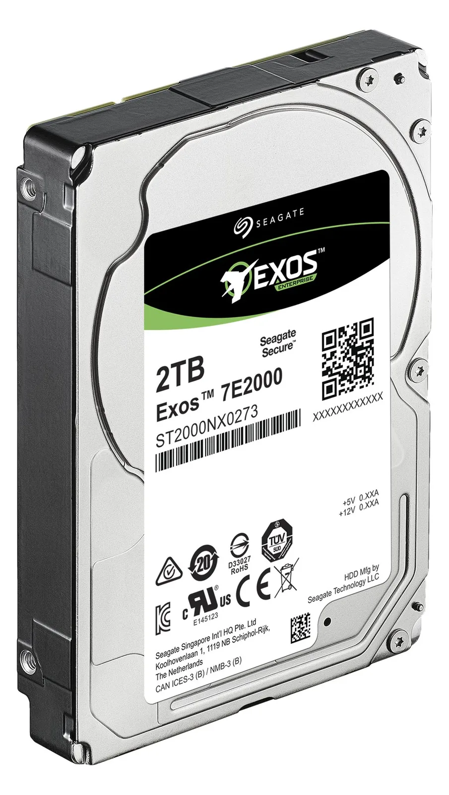 Seagate Exos 7E2000 ST2000NX0273 - Festplatte - 2 TB - intern - 2.5 SFF (6.4 cm SFF), Ansicht 4