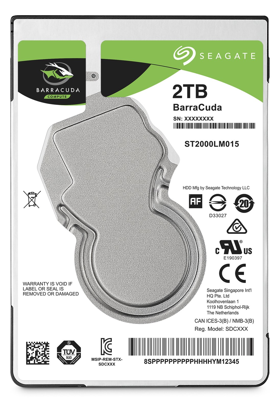 Seagate Guardian BarraCuda ST2000LM015 - Festplatte - 2 TB - intern - 2.5 (6.4 cm)