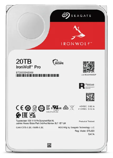 Seagate IronWolf Pro ST20000NT001 - Festplatte - 20 TB - intern - 3.5 (8.9 cm), Ansicht 5
