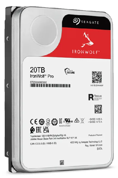 Seagate IronWolf Pro ST20000NT001 - Festplatte - 20 TB - intern - 3.5 (8.9 cm), Ansicht 7