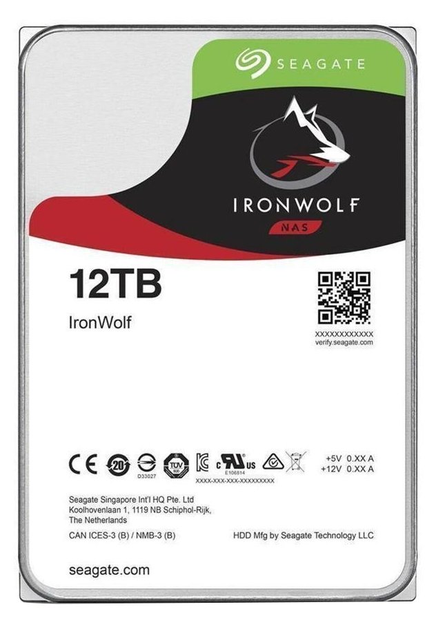 Seagate IronWolf ST12000VN0008 - Festplatte - 12 TB - intern - 3.5 (8.9 cm)