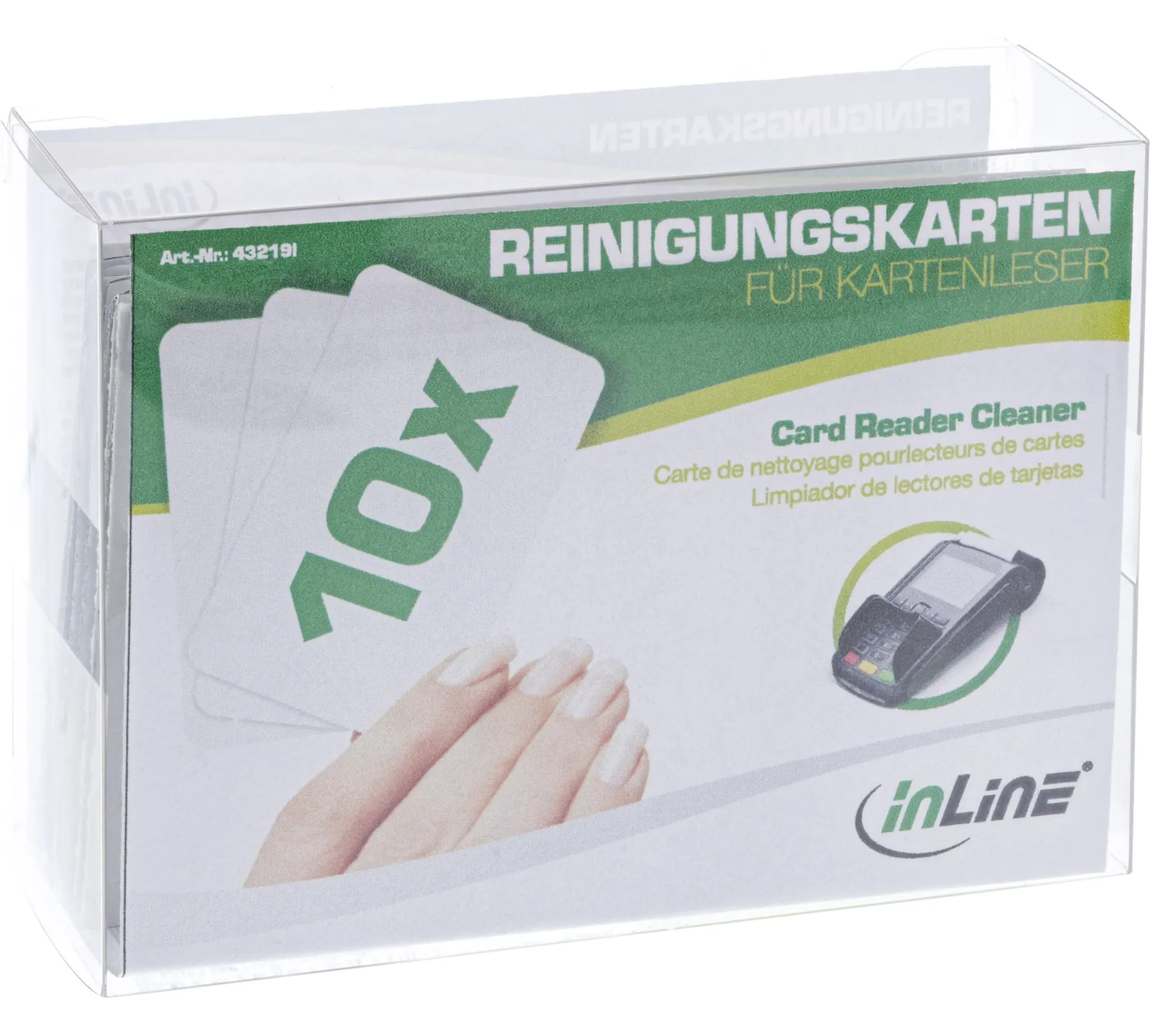 InLine Reinigungskarten für Kartenleser - 10er Pack, Ansicht 3