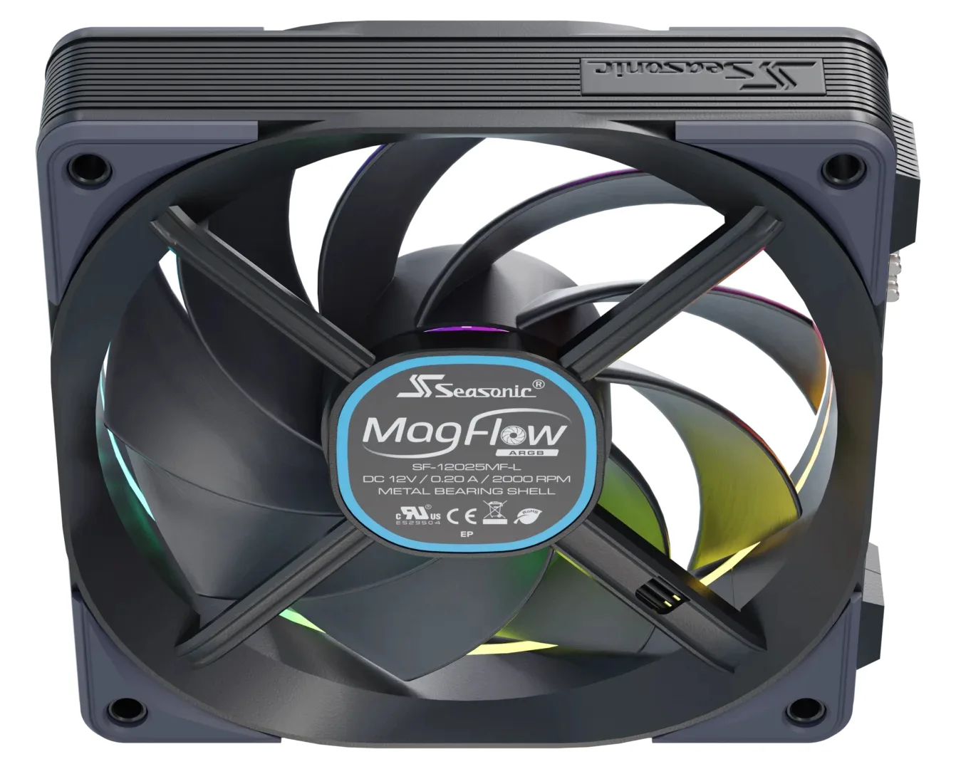 Seasonic Lüfter MagFlow 1225PWM ARGB 120*120*120 1-Fan Kit, Ansicht 3