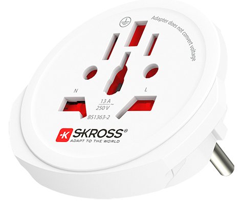 SKROSS Länderstecker World to Europe