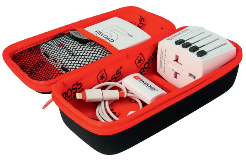 SKROSS Power Case - Schwarz - Rot, Ansicht 2