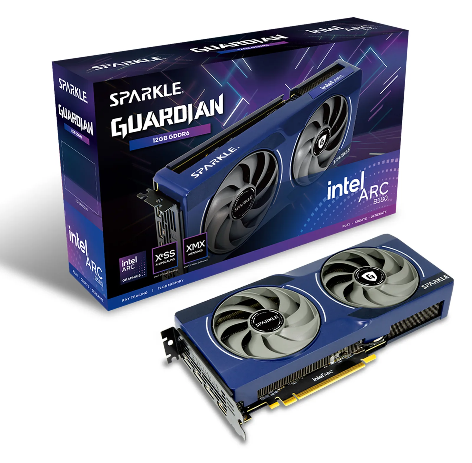 SPARKLE Arc B580 Guardian 12GB - 12.288 MB - GDDR6, Ansicht 2