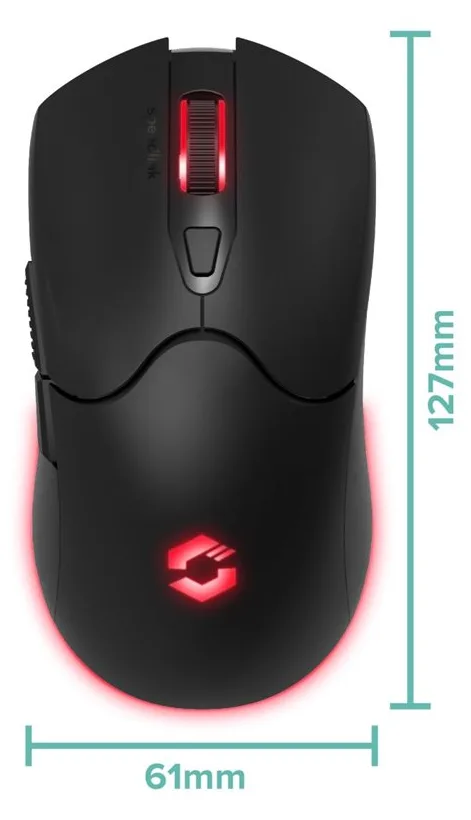 SPEEDLINK Gaming Maus VELOX kabellos RGB schwarz retail, Ansicht 2