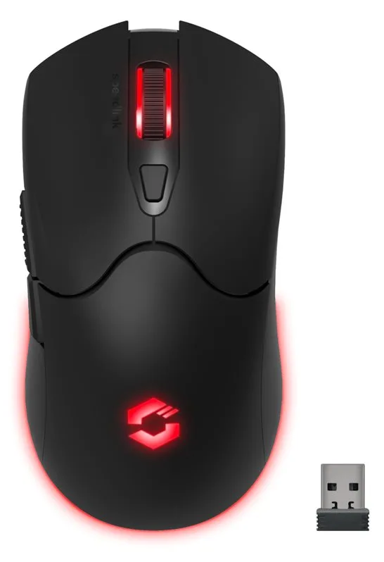 SPEEDLINK Gaming Maus VELOX kabellos RGB schwarz retail, Ansicht 4