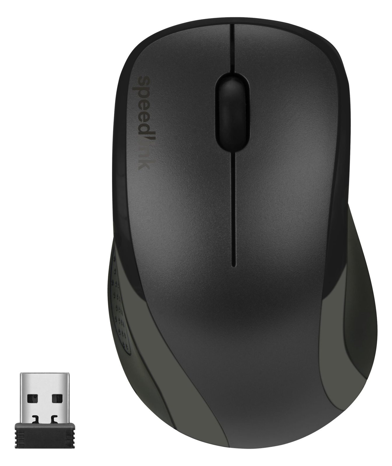 SPEEDLINK KAPPA Mouse - Maus - Für Rechtshänder - optisch - 3 Tasten - kabellos - 2.4 GHz - kabelloser Empfänger (USB)