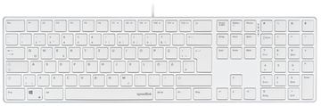 SPEEDLINK Tastatur RIVA Slim Metal Scissor weiss retail - TL: Deutsch, QWERTZ von LumaTech