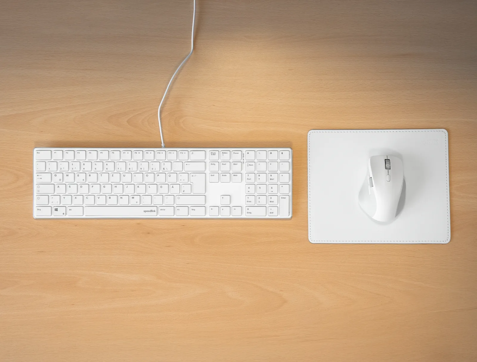 SPEEDLINK Tastatur RIVA Slim Metal Scissor weiss retail - TL: Deutsch, QWERTZ, Ansicht 2