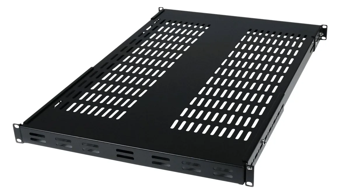 StarTech.com 19 Schwerlast Fachboden tiefenverstellbar für Serverschrank mit Lüftungsschlitzen, Ansicht 3
