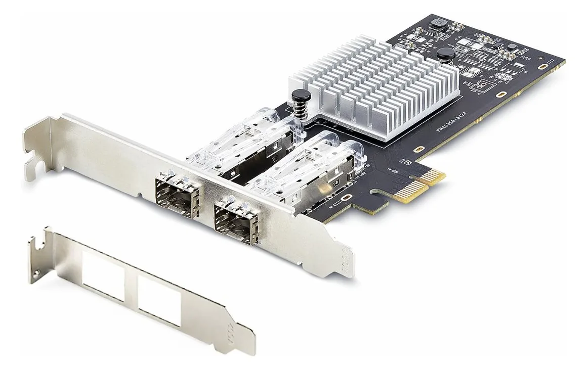StarTech.com 2-Port GbE SFP Network Card, PCIe 2.0 x1, Intel I350-AM2 2x 1GbE Controller, 1000BASE Copper/Fiber Optic, Ansicht 3
