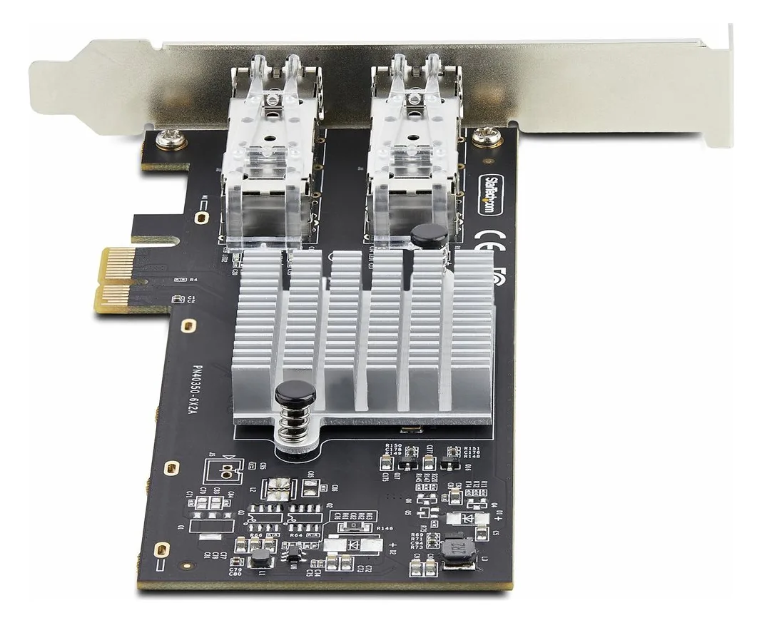 StarTech.com 2-Port GbE SFP Network Card, PCIe 2.0 x1, Intel I350-AM2 2x 1GbE Controller, 1000BASE Copper/Fiber Optic, Ansicht 4