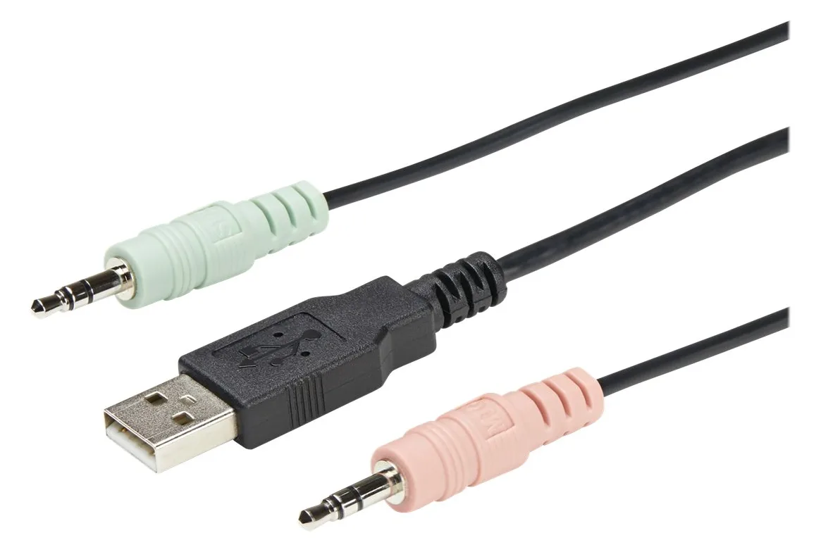StarTech.com 2-Port USB DisplayPort KVM Switch - 4K 60 Hz - UHD DP 1.2 USB-KVM Umschalter mit 1,2 m Kabel & Audio, Ansicht 4