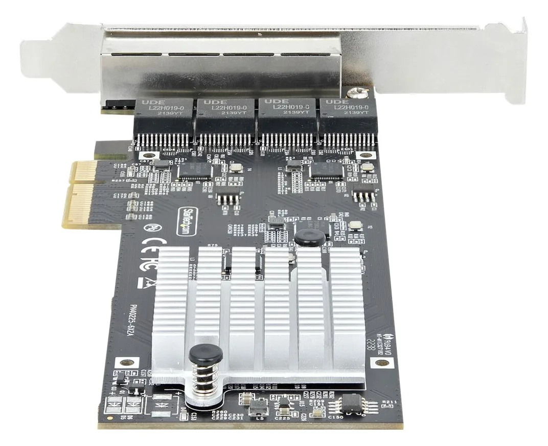 StarTech.com 4-Port 2.5Gbps NBASE-T PCIe Network Card, Intel I225-V Chip, Quad Port Computer Network Card, Ansicht 3