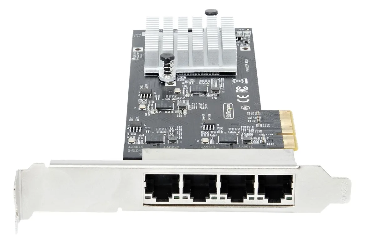 StarTech.com 4-Port 2.5Gbps NBASE-T PCIe Network Card, Intel I225-V Chip, Quad Port Computer Network Card, Ansicht 4