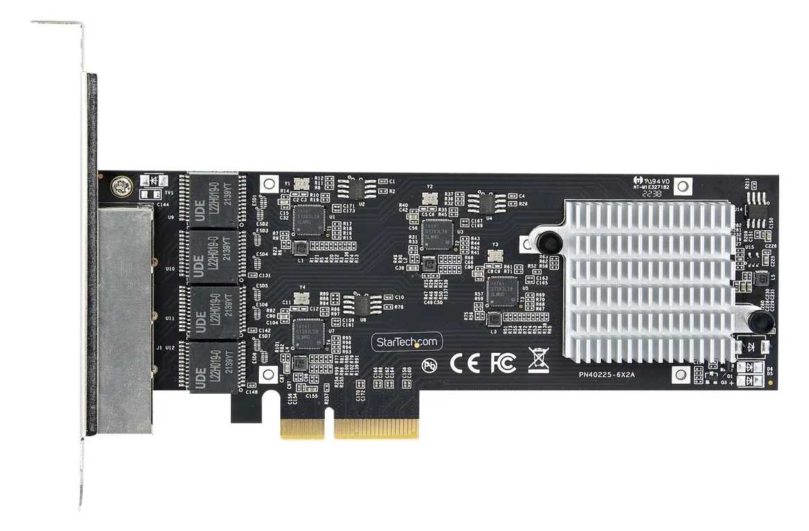 StarTech.com 4-Port 2.5Gbps NBASE-T PCIe Network Card, Intel I225-V Chip, Quad Port Computer Network Card, Ansicht 5