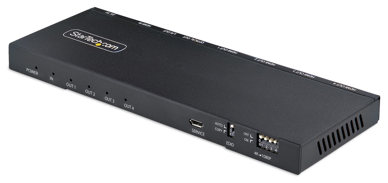 StarTech.com 4-Port HDMI Splitter, 4K 60Hz HDMI 2.0 Video, 1 In 4 Out HDMI Splitter, 4K HDMI Splitter