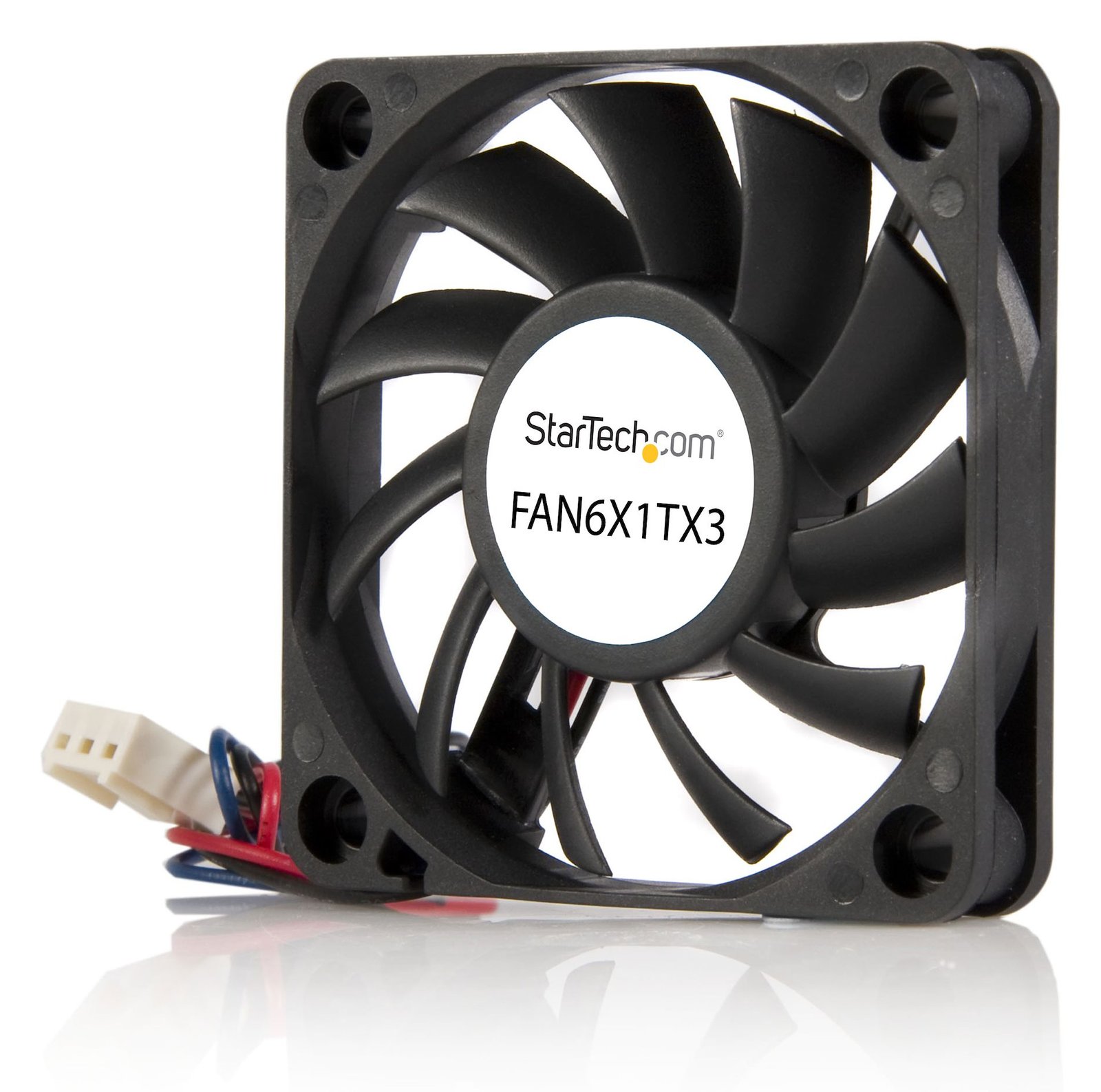 StarTech.com 60mm Gehäuselüfter - Lüfter 6cm für PC Gehäuse mit 3-pin Molex Stecker (60mmx60mmx10mm) von LumaTech