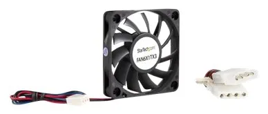 StarTech.com 60mm Gehäuselüfter - Lüfter 6cm für PC Gehäuse mit 3-pin Molex Stecker (60mmx60mmx10mm), Ansicht 2