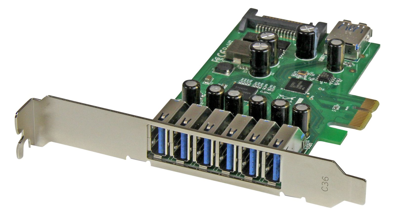StarTech.com 7 Port PCI Express USB 3.0 Karte - PCIe USB 3.0 (Super Speed) von LumaTech