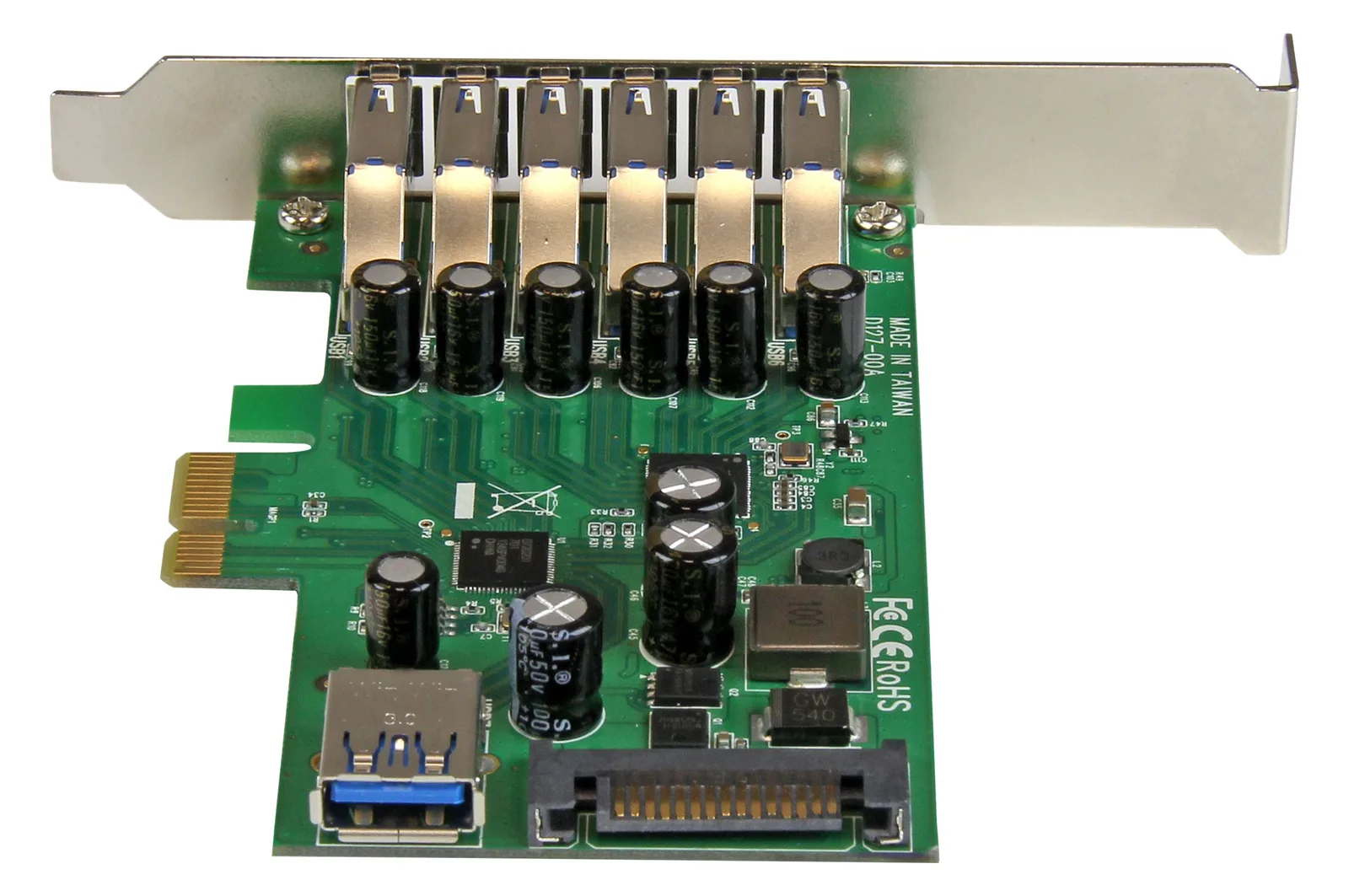 StarTech.com 7 Port PCI Express USB 3.0 Karte - PCIe USB 3.0 (Super Speed), Ansicht 4