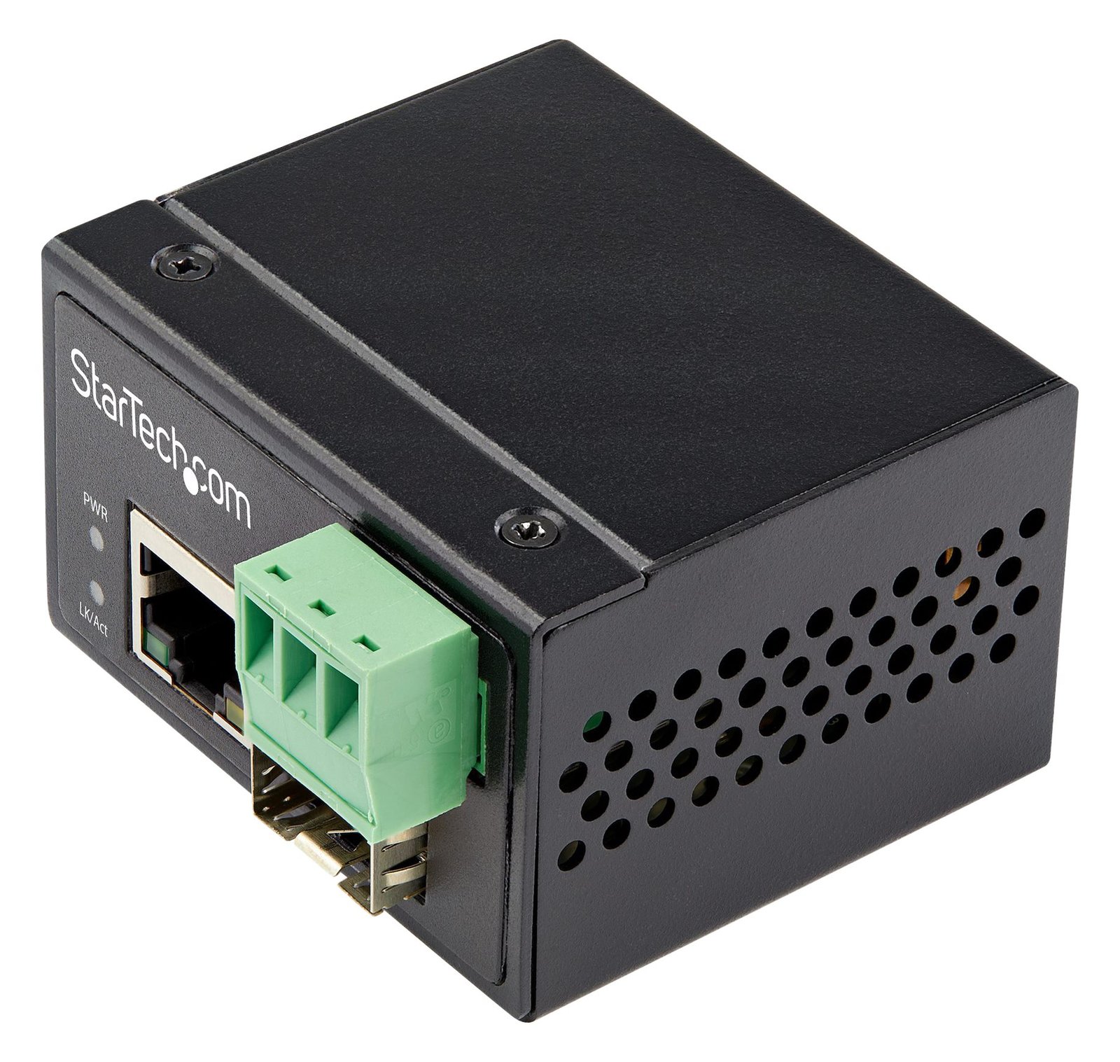 StarTech.com Industrial Media Converter - 100 Mbit/s Medienkonverter LWL Kupfer - Singlemode-/Multimode Glasfaser