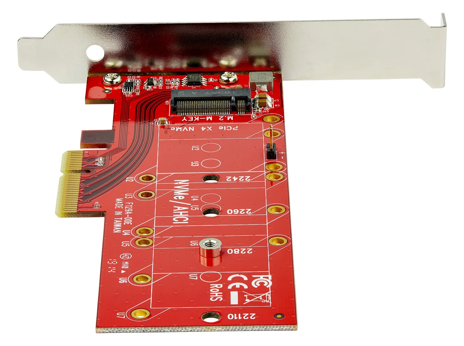 StarTech.com M2 PCIe SSD Adapter - x4 PCIe 3.0 NVMe / AHCI / NGFF / M-Key - Low Profile and Full Profile, Ansicht 3