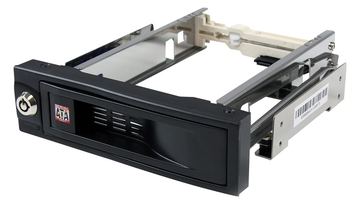 StarTech.com SATA Wechselrahmen 5,25 Zoll trägerlos - Mobiles Festplatten Speicher Rack für 8,9cm (3,5) von LumaTech