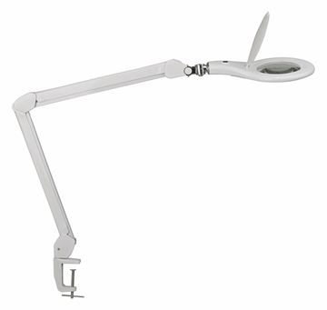 Jakob Maul GmbH LED Lupenleuchte Makro mit Klemmfuß weiß von LumaTech