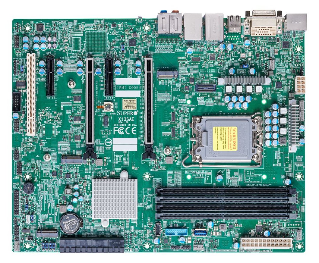 Supermicro X13SAE - Motherboard - ATX - LGA1700-Sockel - W680 Chipsatz - 2.5 Gigabit LAN - USB-C Gen 2x2 von LumaTech