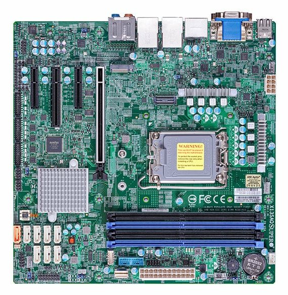 Supermicro X13SAQ - Motherboard - micro ATX - LGA1700-Sockel - Q670E Chipsatz - 2 x 2.5 Gigabit LAN - Onboard-Grafik von LumaTech