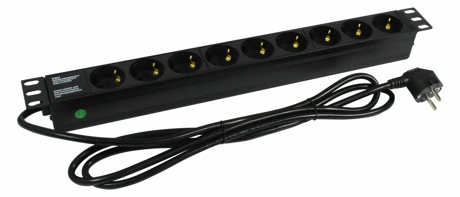 Synergy 21 ALLNET 19zbh. Steckdosenleiste 9xDosen CEE7 ->Stecker, Ansicht 2