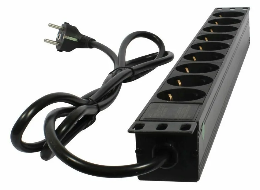 Synergy 21 ALLNET 19zbh. Steckdosenleiste 9xDosen CEE7 ->Stecker, Ansicht 3