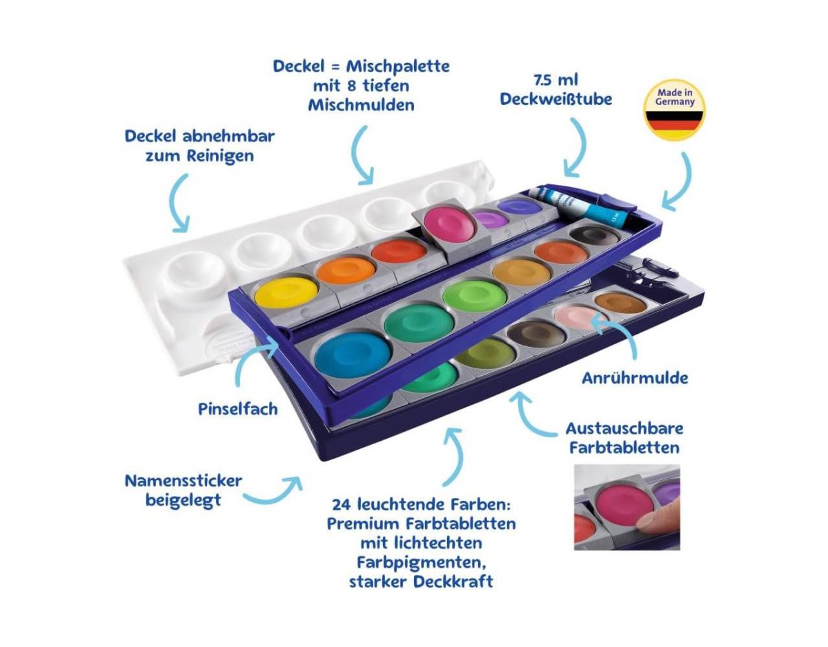 Pelikan Farbkasten K24® inklusive Deckweiß, 24 Farben — Bild 4