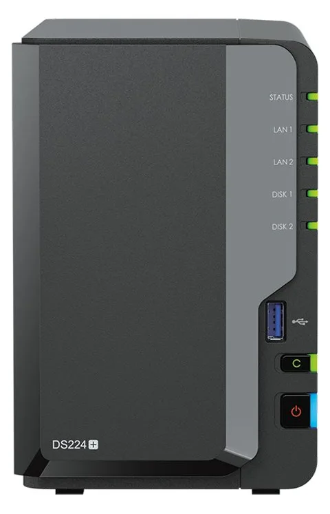 Synology Disk Station DS224+ - NAS-Server - RAID RAID 0, 1, JBOD, Ansicht 3