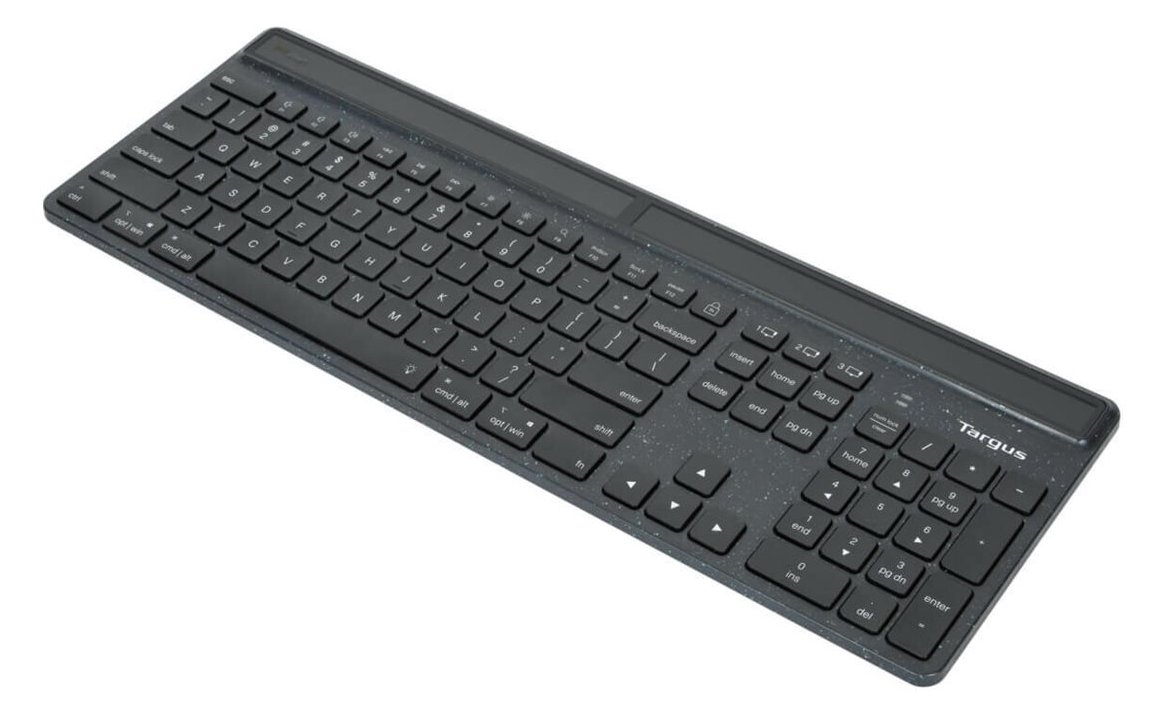 Targus EcoSmart - Tastatur - nachhaltige Energiegewinnung - TL: Nordisch, QWERTY