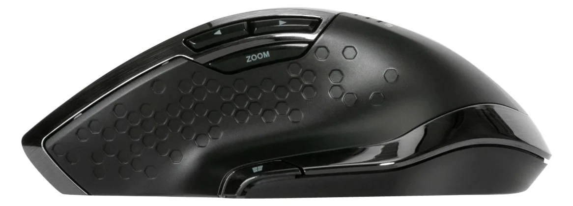 Targus Maus - antimikrobiell - ergonomisch - Für Rechtshänder - 7 Tasten - kabellos - 2.4 GHz - kabelloser Empfänger, Ansicht 3