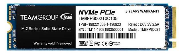 Team Group MP33 - SSD - 2 TB - intern - M.2 2280 - PCIe 3.0 x4 (NVMe)