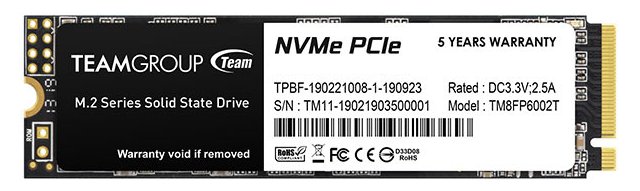 Team Group MP33 - SSD - 256 GB - intern - M.2 2280 - PCIe 3.0 x4 (NVMe)